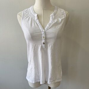 Lilly Pulitzer White Sleeveless Tank – Size XS – 100% Cotton